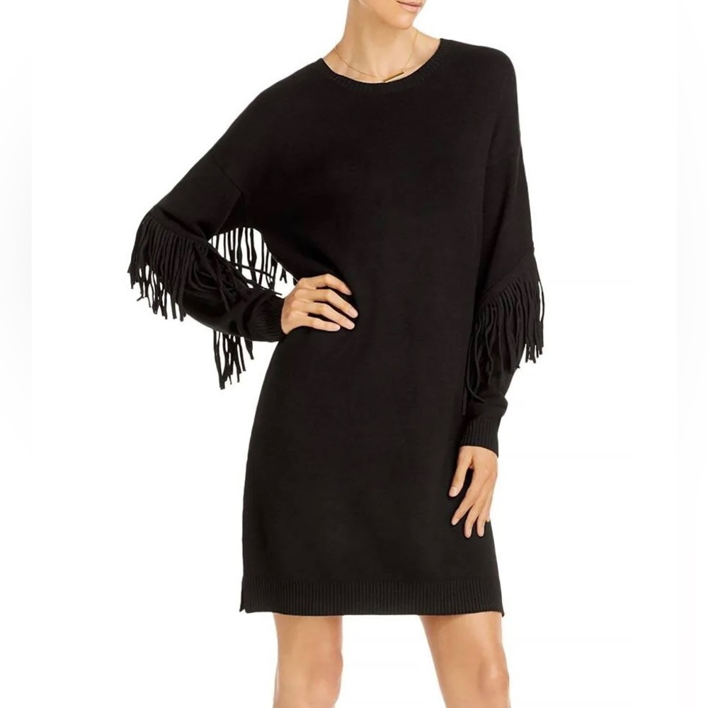 Fringe Sweater Dress